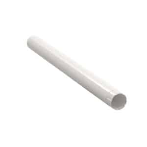 BILKA GLOSSY Verlengstuk regenpijp | 90mm | 1 m | RAL 9010 Wit | Tweezijdig glossy gecoat