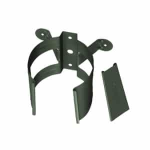 BILKA GLOSSY Bevestiging regenpijp | 100mm | RAL 6020 Chroomgroen | Tweezijdig glossy gecoat
