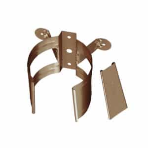 BILKA GLOSSY Bevestiging regenpijp | 100mm | RAL 8003 Kleibruin | Tweezijdig glossy gecoat