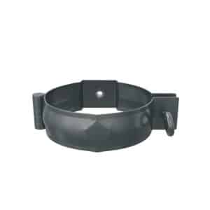 BILKA GLOSSY Pijpklem | 100mm | RAL 7011 Grijs | Tweezijdig glossy gecoat