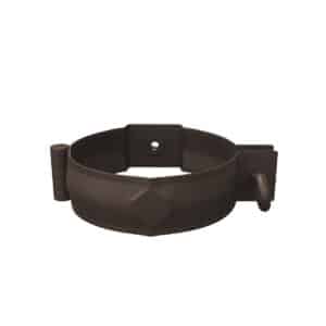 BILKA MAT Pijpklem | 100mm | RAL 8019 Grijsbruin | Tweezijdig mat gecoat