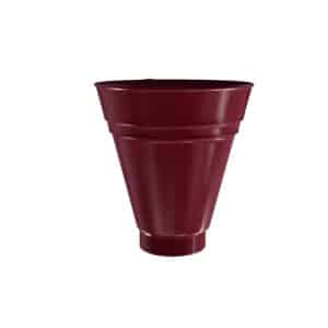 BILKA GLOSSY Opvangtrechter | 100mm | RAL 3005 Wijnrood | Tweezijdig glossy gecoat