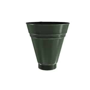 BILKA GLOSSY Opvangtrechter | 100mm | RAL 6020 Chroomgroen | Tweezijdig glossy gecoat