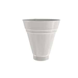 BILKA GLOSSY Opvangtrechter | 90mm | RAL 9010 Wit | Tweezijdig glossy gecoat