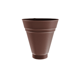 BILKA MAT Opvangtrechter | 100mm | RAL 8017 Chocoladebruin | Tweezijdig mat gecoat