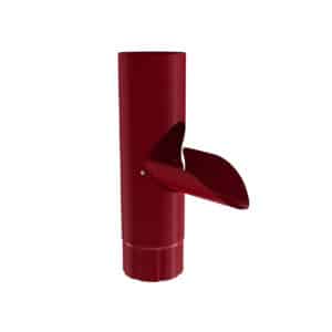 BILKA GLOSSY Aftappunt | 100mm | RAL 3011 Bruinrood | Tweezijdig glossy gecoat