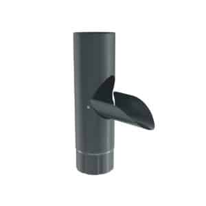 BILKA GLOSSY Aftappunt | 100mm | RAL 7011 Grijs | Tweezijdig glossy gecoat
