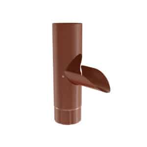 BILKA GLOSSY Aftappunt | 100mm | RAL 8004 Koperbruin | Tweezijdig glossy gecoat