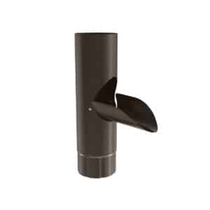 BILKA GLOSSY Aftappunt | 100mm | RAL 8019 Grijsbruin | Tweezijdig glossy gecoat