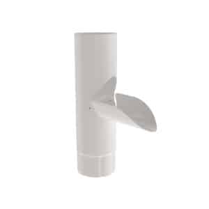 BILKA GLOSSY Aftappunt | 100mm | RAL 9010 Wit | Tweezijdig glossy gecoat