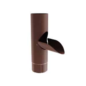 BILKA MAT Aftappunt | 100mm | RAL 8017 Chocoladebruin | Tweezijdig mat gecoat