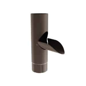 BILKA MAT Aftappunt | 90mm | RAL 8019 Grijsbruin | Tweezijdig mat gecoat