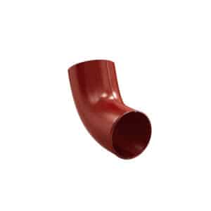 BILKA GLOSSY Regenpijp uitloop | 100mm | RAL 3009 Roestrood | Tweezijdig glossy gecoat