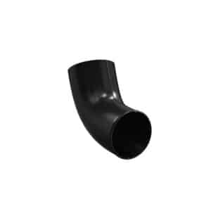 BILKA GLOSSY Regenpijp uitloop | 90mm | RAL 9005 Zwart | Tweezijdig glossy gecoat
