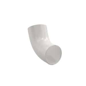 BILKA GLOSSY Regenpijp uitloop | 90mm | RAL 9010 Wit | Tweezijdig glossy gecoat