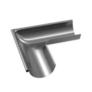 BILKA MAGNELIS Buitenhoek Dakgoot | 125mm | Ongecoat - thermisch verzinkt staal