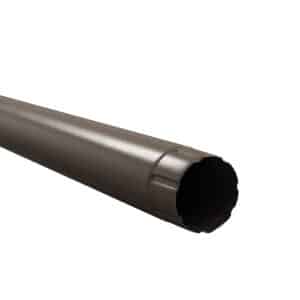 BILKA GLOSSY Regenpijp | 100mm | 3 m | RAL 8019 Grijsbruin | Tweezijdig glossy gecoat