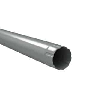 BILKA GLOSSY Regenpijp | 100mm | 3 m | RAL 9006 Zilverkleur | Tweezijdig glossy gecoat