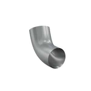 BILKA GLOSSY Bocht 60gr | 100mm | RAL 9006 Zilverkleur | Tweezijdig glossy gecoat