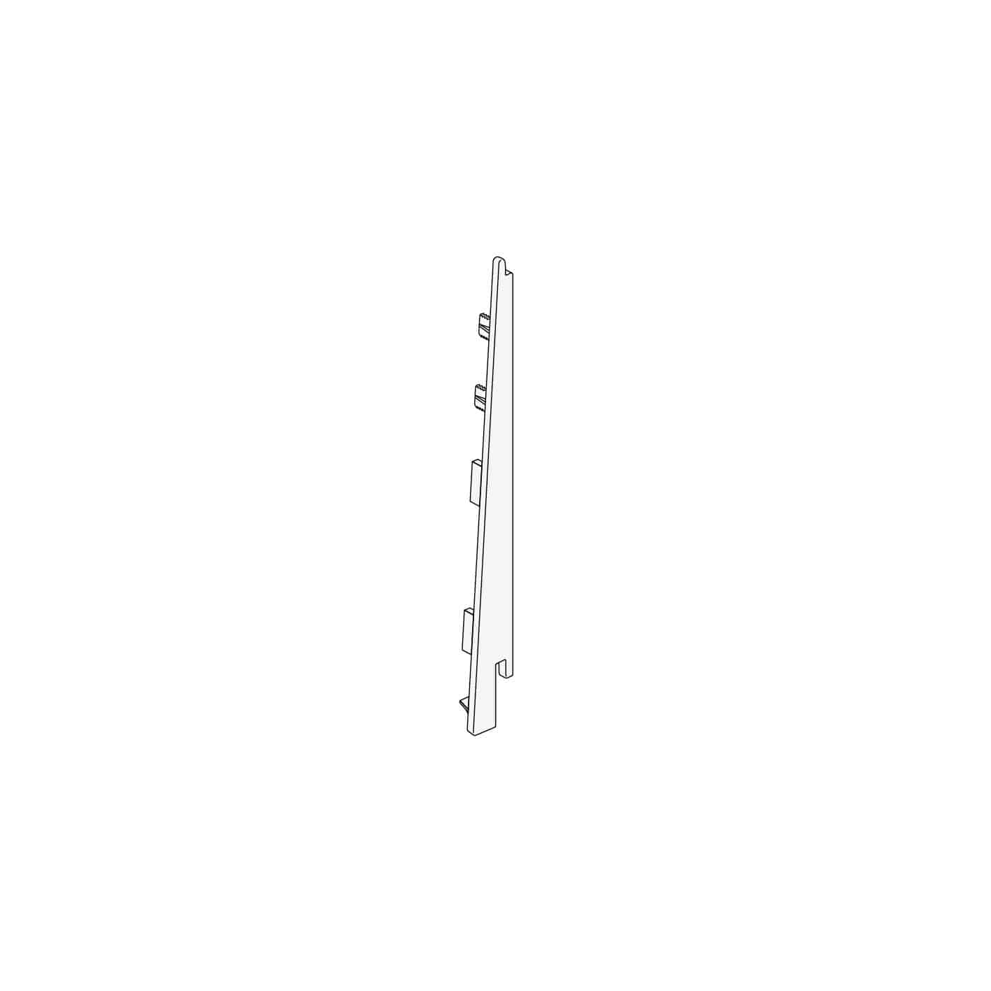 Eindkap rechts (2875) inclusief connector
